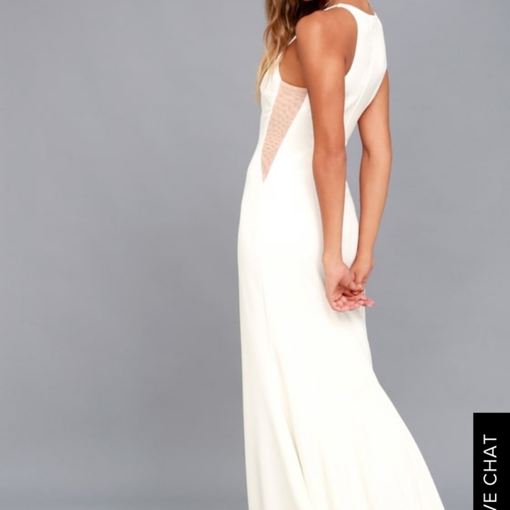 Romanticism White Maxi Dress